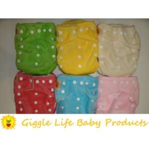    10 x Giggle Life Bamboo Cloth Diapers & 20 Bamboo Inserts Baby