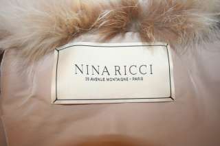 2011 Pre fall collection! NWT $3,150 Nina Ricci Fox Fur Gilet Vest Sz 