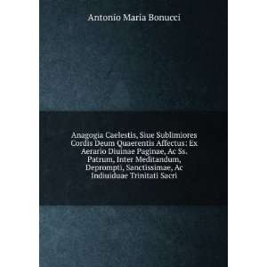   , Ac Indiuiduae Trinitati Sacri Antonio Maria Bonucci Books