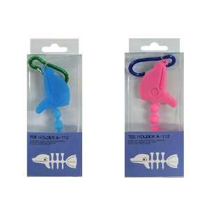  Golf Silicone Tee Holder ball Marker Dolphin 2Color 