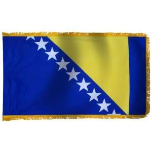  Bosnia Herzegovina Flag 5X8 Foot Nylon PH and FR: Patio 