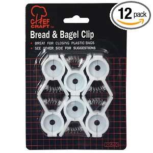  Chef Craft 6 Piece Bread & Bagel Clip Sets (Pack of 12 