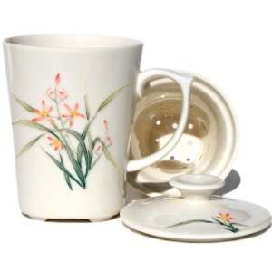 Orchid Tea Cup Set Grocery & Gourmet Food
