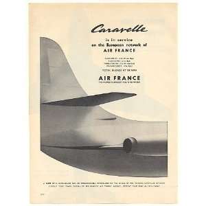 1959 Air France Airlines Caravelle Aircraft Print Ad