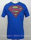 Authentic SUPERMAN Distressed Logo T shirt S M L XL 2XL NEW