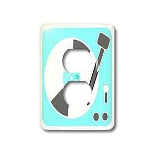 Florene The Fifties   Turquoise Retro Record Player   Light Switch 