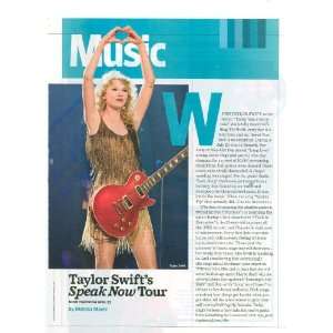    2011 Clipping Musician Taylor Swift Speak Now Tour 