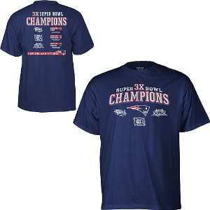  Reebok New England Patriots Super Bowl Champions T Shirt 