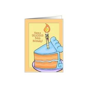  Tasty Cake Humorous 34th Birthday Card Card Toys & Games
