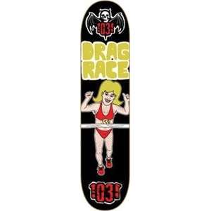  1031 Drag Race Skateboard Deck   8.16 x 32.25 Sports 