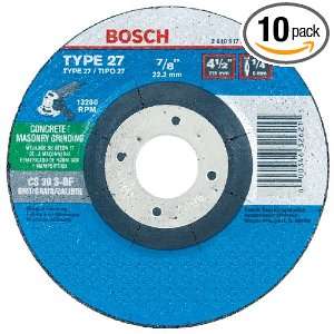 Bosch GW27C450 Type 27 Concrete and Masonry Grinding Wheel, 4 1/2 Inch 