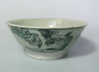 Tek Sing shipwreck Qing Daoguang bowl (landscape)  
