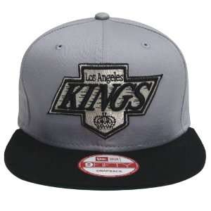  Los Angeles Kings Retro New Era Logo Hat Cap Snapback Grey 