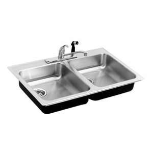   Topmount Stainless Steel Sink, DBW 2133 B GR R (Without Tappings