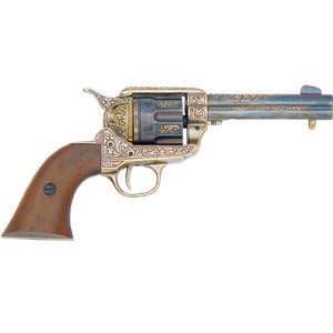    .45 Army Revolver   Engraved Brass Replica 