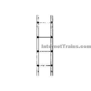  Grandt Line On3 Scale Brass 4 Rung Ladder B&SR Toys 