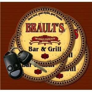  BRAULTS Family Name Bar & Grill Coasters Kitchen 