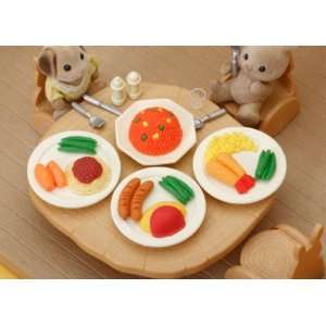    Iwako Japanese Erasers /Food /Lunch Plates / 4pcs.