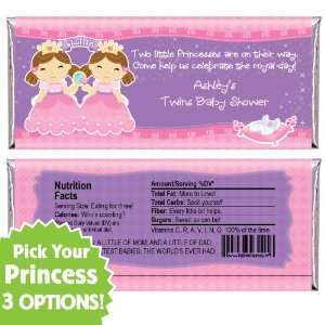   Princesses   Personalized Candy Bar Wrapper Baby Shower Favors: Baby