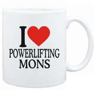   New  I Love Powerlifting Moms  Mug Sports: Home & Kitchen
