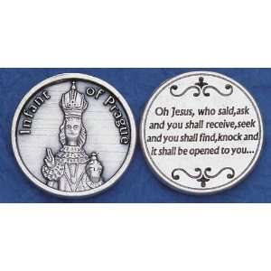 Catholic Coins Infant of Prague with Prayer Baby