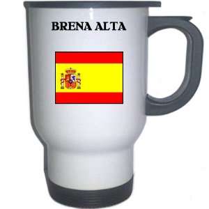  Spain (Espana)   BRENA ALTA White Stainless Steel Mug 