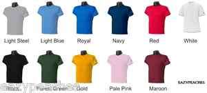   Mens Size S 3XL 100% Cotton Tagless Short Sleeve T Shirt T425  