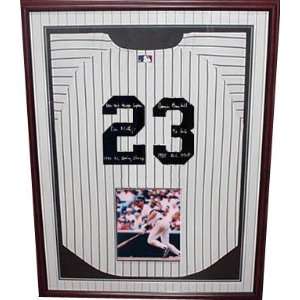  Don Mattingly Signed Jersey   Inscribed Framed Everything 