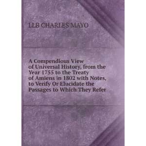  Elucidate the Passages to Which They Refer. LLB CHARLES MAYO Books