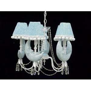  Blue Moon Chandelier with Crystal