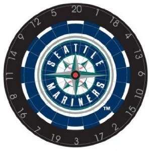   Seattle Mariners 18in Bristle Dart Board  Game Room: Sports & Outdoors