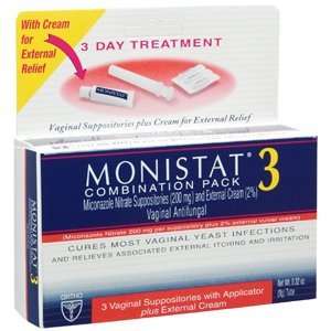 MONISTAT 3 COMBO PACK 1 EACH