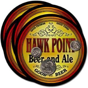  Hawk Point, MO Beer & Ale Coasters   4pk 