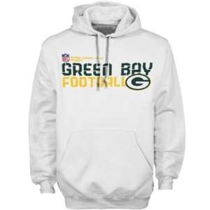   Bay Packers White Sideline Tacon Hooded Sweatshirt