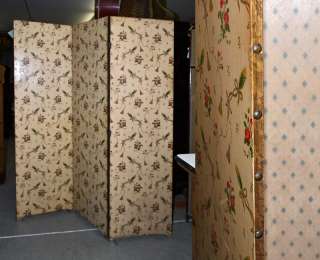   19th c Edwardian Victorian privacy screen dressing boudoir  