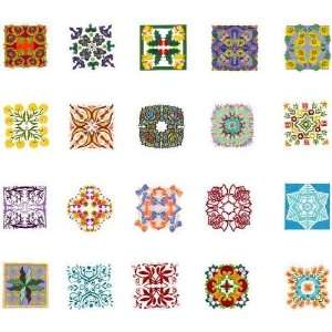  Brother PES Embroidery Machine Card QUILT SQUARES 3 