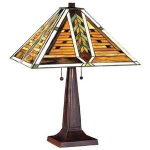    Arrowhead Table Lamp 2 light Tiffany Bronze: Home Improvement