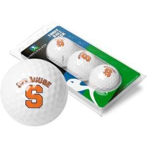 Syracuse University Orange 3 Golf Ball Sleeves  Sports 
