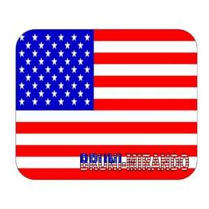  US Flag   Bruni Mirando, Texas (TX) Mouse Pad Everything 