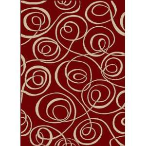  Radici Usa Vesuvio 1733 Red 55 X 77 Area Rug: Home 