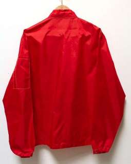 Vintage Swingster Indy Racing Champion Patch Cafe Red Jacket Nylon 