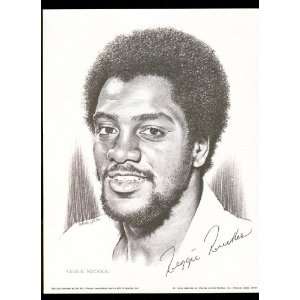 1974 Reggie Rucker New England Patriots Lithograph:  Sports 