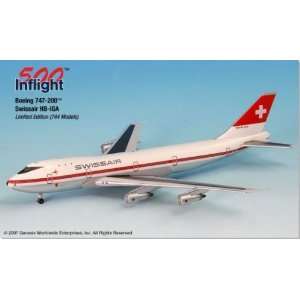  InFlight 500 747 200 Swissair HB IGA Model Airplane 