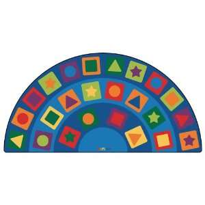  Seating Shapes Carpet   6 x 12 Semi Circle: Toys & Games