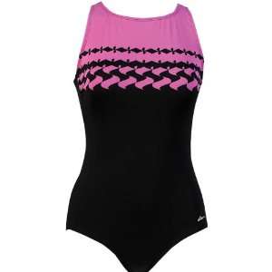    Dolfin Womens Clasp Back Print Swimsuits 14