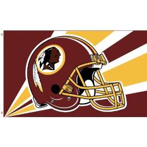   : NFL Washington Redskins 3 by 5 Foot Helmet Flag: Sports & Outdoors
