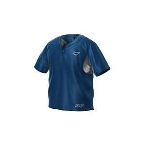  3N2 Bullpen Pullover Short Sleeve Royal Blue: Sports 