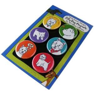  Westie Silly Dog Magnets: Office Products