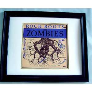  THE ZOMBIES Autographed CUSTOM FRAMED Signed LP 