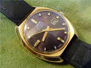 Working Vintage Gents Oris Super 17 Jewel Date Wristwatch  